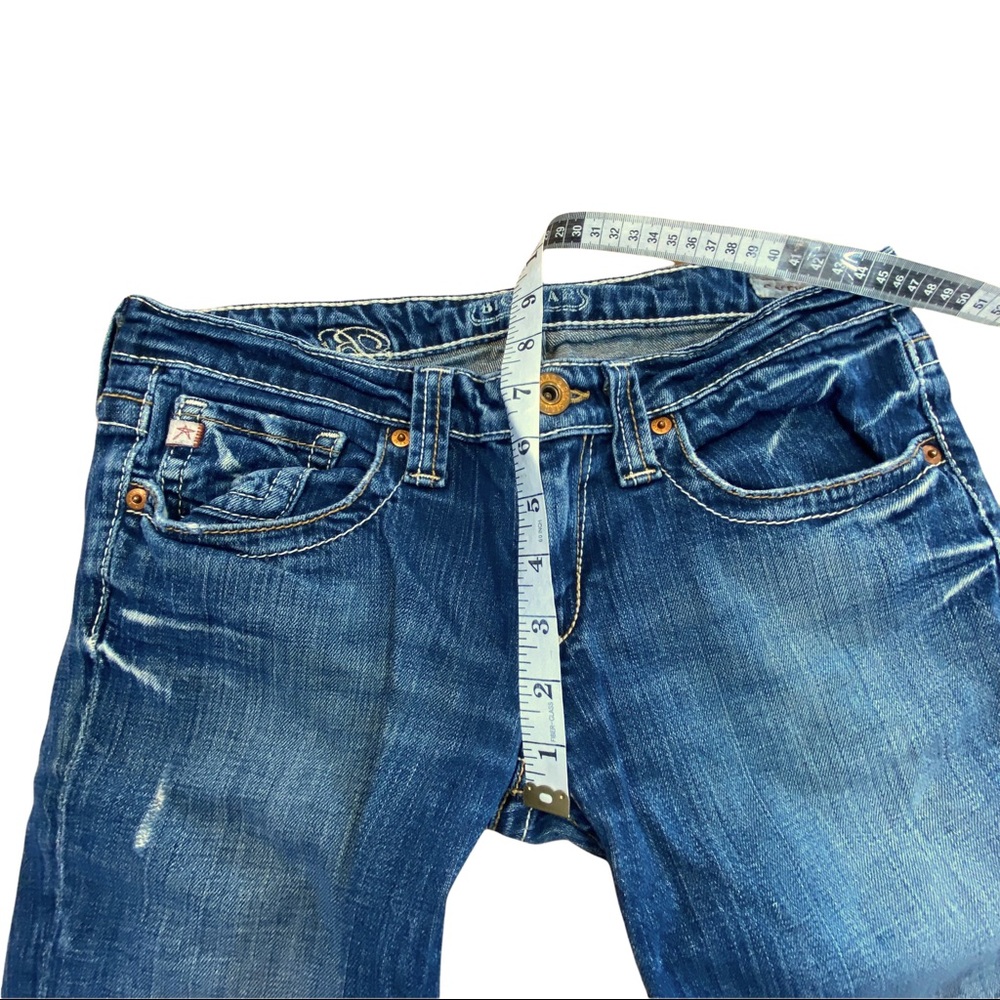 Big Star Casey boot cut jeans 28 regular Gold Thread Flap pockets 30x29 USA - Picture 8 of 13
